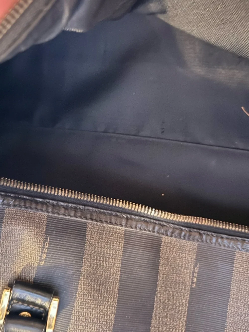 Fendi Penguin Striped Tote Bag